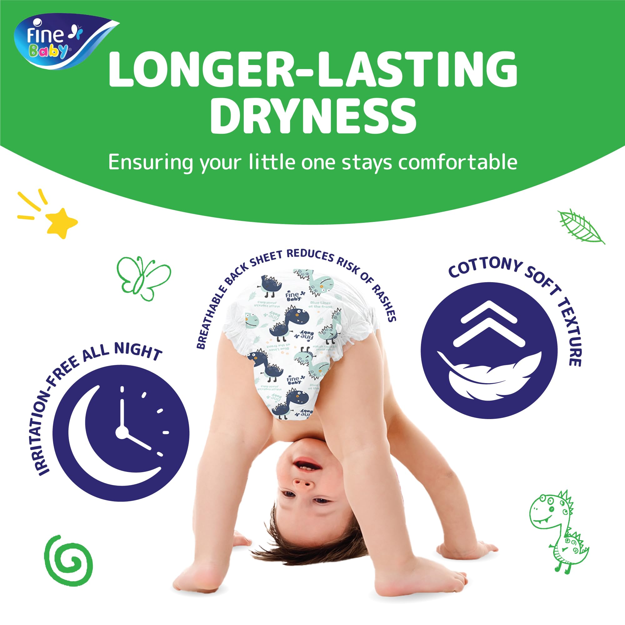 Baby Diapers Size 2 (3-6kg) Medium, 34 count - Fine Baby® with the NEW Double Lock leak barriers! حفاضات اطفال مقاس 2 (3-6 كغم) متوسط، 34 قطعة - فاين بيبي® مع حواجز تسرب مزدوجة القفل الجديد! Baby Diapers Size 2 (3-6kg) Medium, 34 count - Fine Baby® with the NEW Double Lock leak barriers! حفاضات اطفال مقاس 2 (3-6 كغم) متوسط، 34 قطعة - فاين بيبي® مع حواجز تسرب مزدوجة القفل الجديد!